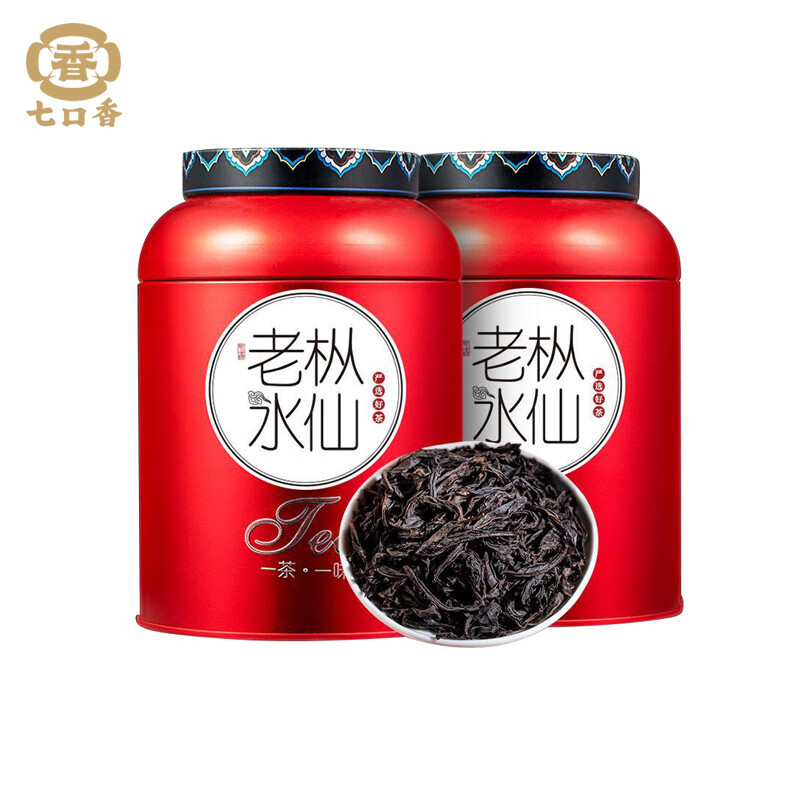 七口香 水仙 乌龙茶礼袋 200g/罐 2罐/组 （单位：组）  