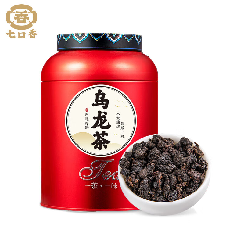 七口香 浓香 乌龙茶 250g （单位：罐）  