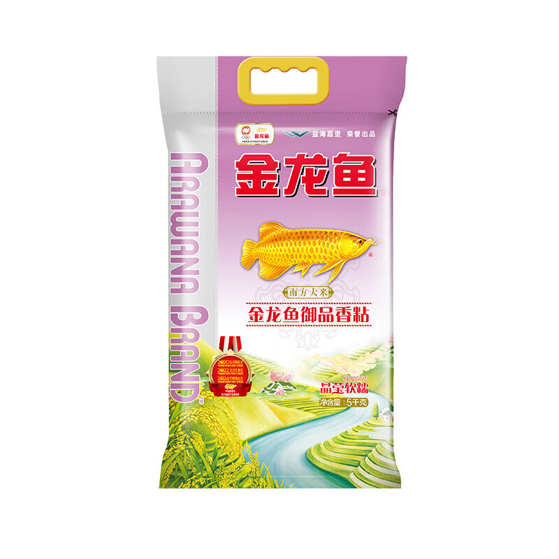 金龙鱼 御品香粘 南方大米 5kg （单位：袋）  