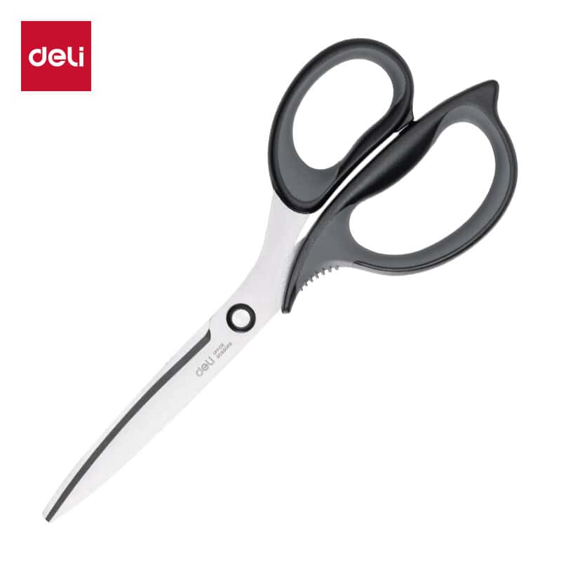 得力（deli） 77760 剪刀 210mm （单位：把）  黑色