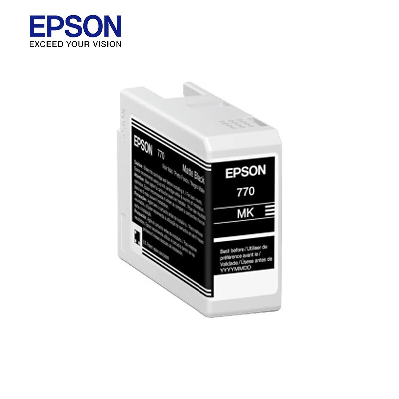 爱普生（EPSON） T46V8 原装墨水 25ml （单位：支） 适用P708机器 粗面黑