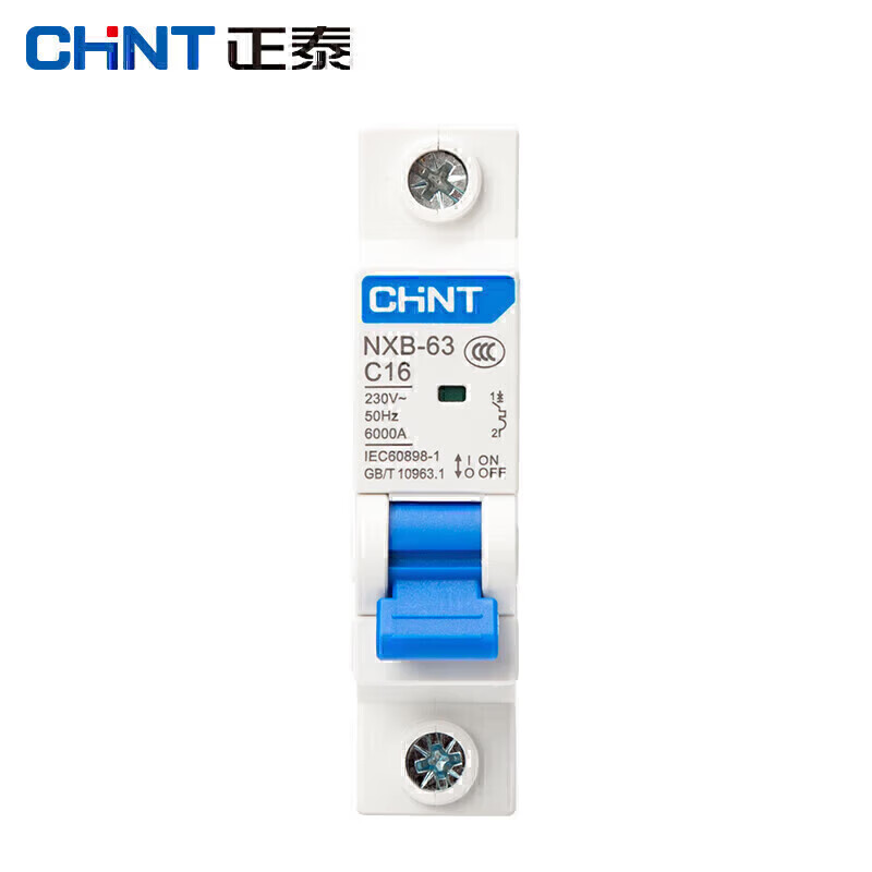 正泰（CHNT） NXB-63 空气开关断路器 16A 1P （单位：个）  