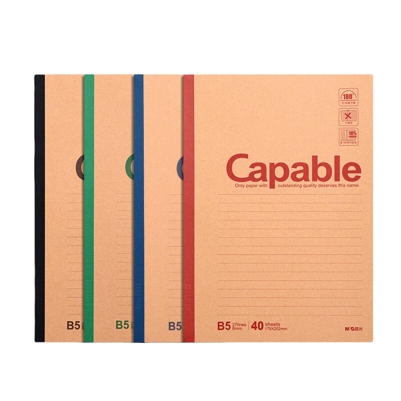 晨光（M&G） APYJP550 B5无线装订本 40页/本 8本/包 （单位：包）  颜色随机