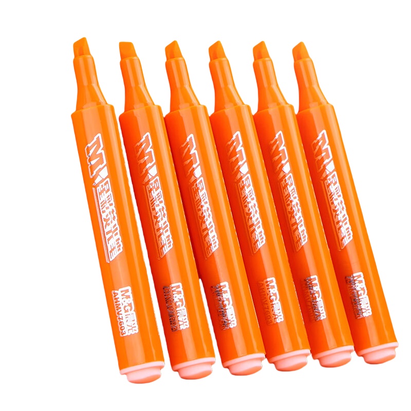 晨光（M&G） AHMV7603 荧光笔 12支/盒 （单位：盒）  橙色
