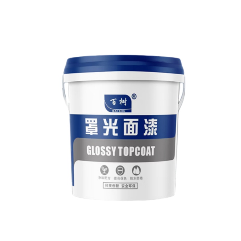 百树 外墙专用 水性罩面漆 5公斤 （单位：桶） 绿/白/红/黄/黑