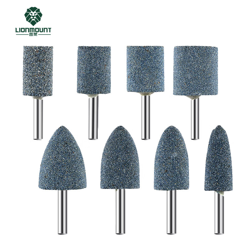 雷蒙 6*25mm桃形 棕刚玉砂轮磨头 50个/包 （单位：包） 灰色