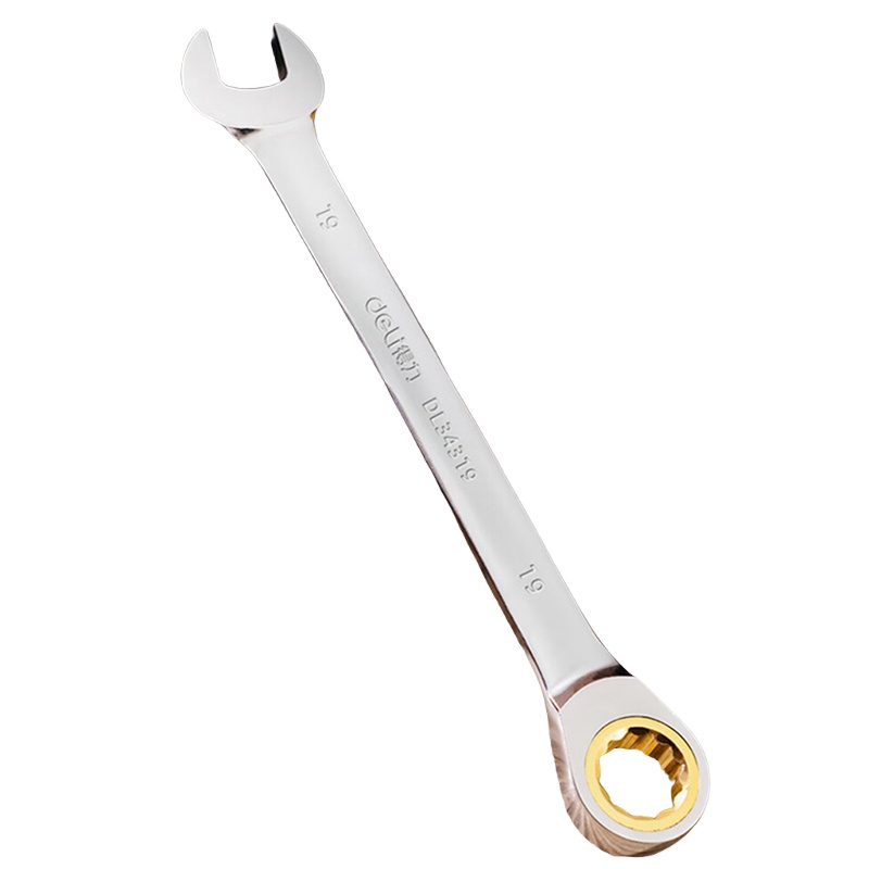 得力（deli） DL34319 雾面棘轮两用扳手 19mm （单位：把）