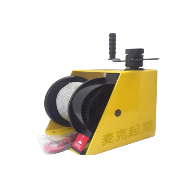 涡轮蜗杆手摇绞盘 250kg （含10米绳钩）双向自锁