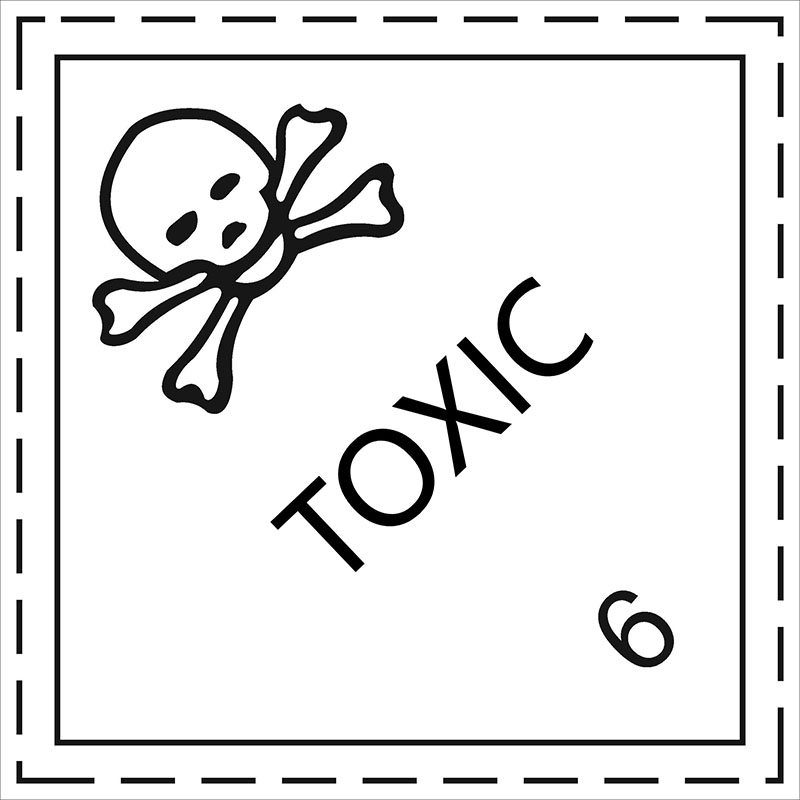 国产 激光不干胶 6类危险标签 105mm*105mm （单位：张） 亮光纸  2000张起订