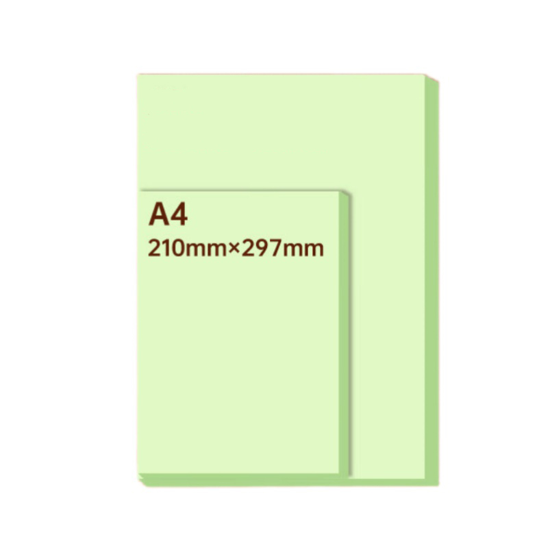 得力（deli） ZC001 彩色复印纸 A4 70g 100张/包 （单位：包） 浅绿色