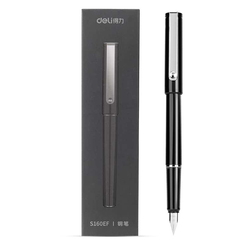 得力（deli） DL-S160EF EF明尖钢笔 0.5mm （单位：支） 黑色