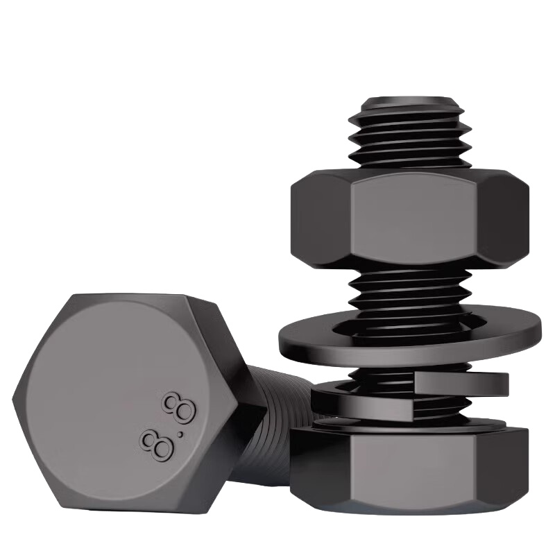 金超 M27*70 8.8级外六角螺丝螺母 （单位：套） 黑色