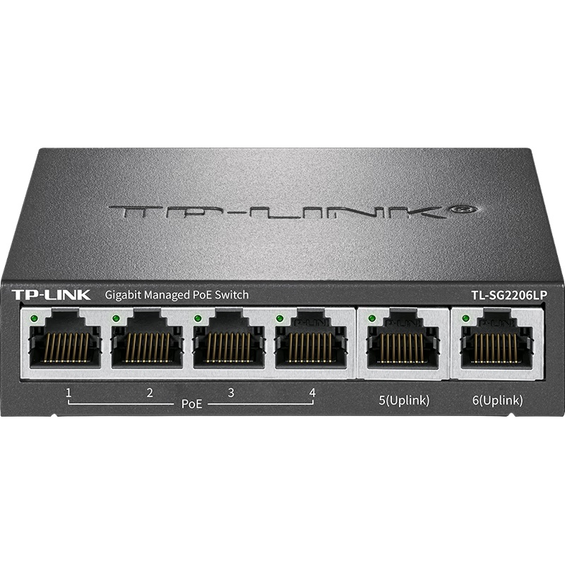 普联（TP-LINK） TL-SG2206LP 千兆交换机 1进5出 （单位：台） 黑色