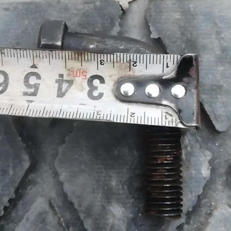 冰禹（ICEY） M8*120 外六角螺栓套件 碳钢 8.8级 发黑 全牙 配1螺母1平垫1弹垫 90度 （单位：套）