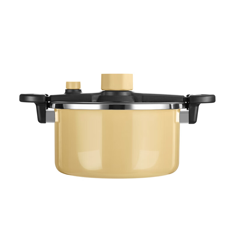 德世朗 DFS-T842A-YE 钛珐琅微压营养锅 26cm （单位：个） 黄色