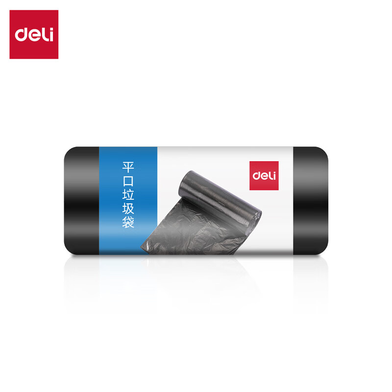 得力（deli） DP737 平口垃圾袋 45*55cm 30 只/卷 10卷/组 （单位：组）
