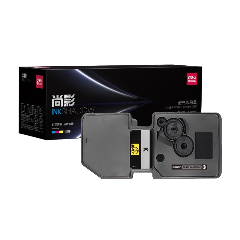 得力（deli） M-TK5233BK 激光碳粉盒 2600页 （单位：支） 适用于京瓷Kyocera ECOSYS P5021cdn/P5021cdw 黑色