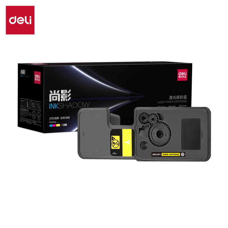 得力（deli） M-TK5233Y 激光碳粉盒 2200页 （单位：支） 适用于京瓷Kyocera ECOSYS P5021cdn/P5021cdw 黄色