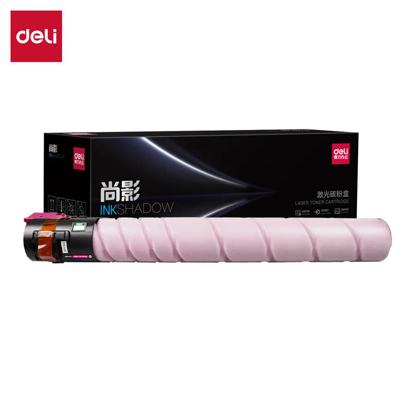 得力（deli） M-TN324M 激光碳粉盒 25000页 （单位：支） 适用于柯尼卡美能达 C258e/C308e/368e/C454e/554e 品红色