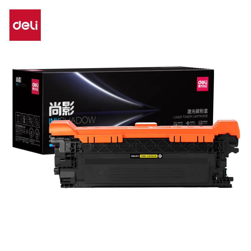 得力（deli） M-CE252A 通用硒鼓 含芯片 5000页 （单位：支） 适用HP Color LaserJet CM3530MFP/CM3530FS/CP3525DN/CP3525N 黄色