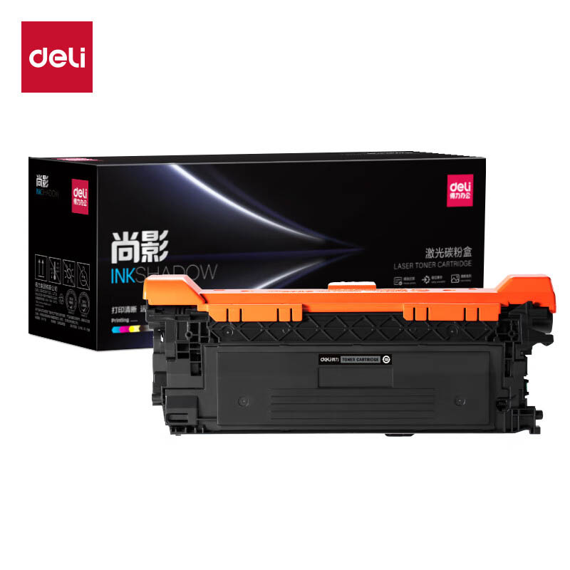得力（deli） M-CE260A 通用硒鼓 含芯片 8500页 （单位：支） 适用HP Color LaserJet CP4025n/CP4025dn/CP4525n/CP4525dn 黑色