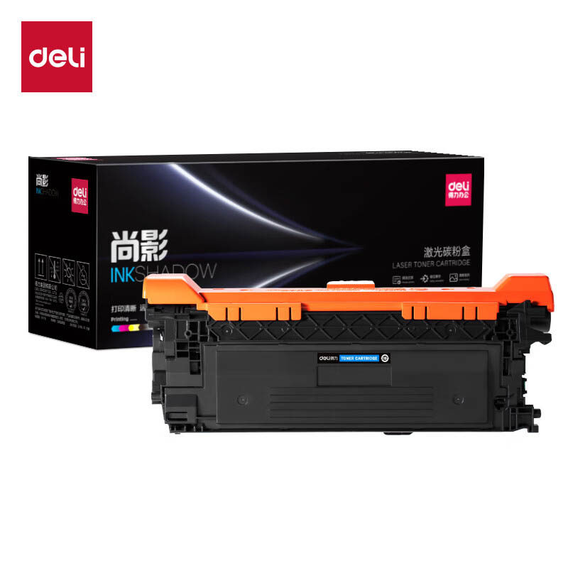 得力（deli） M-CE261A 通用硒鼓 含芯片 11000页 （单位：支） 适用HP Color LaserJet CP4025n/CP4025dn/CP4525n/CP4525dn 青色