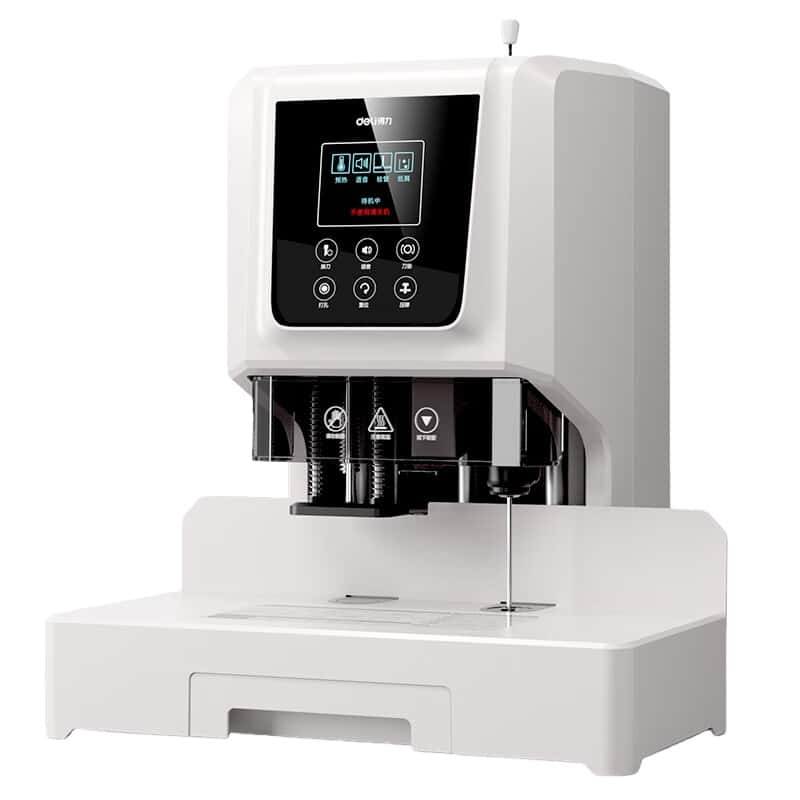 得力（deli） GB504 财务装订机 （单位：台） 60mm 白色