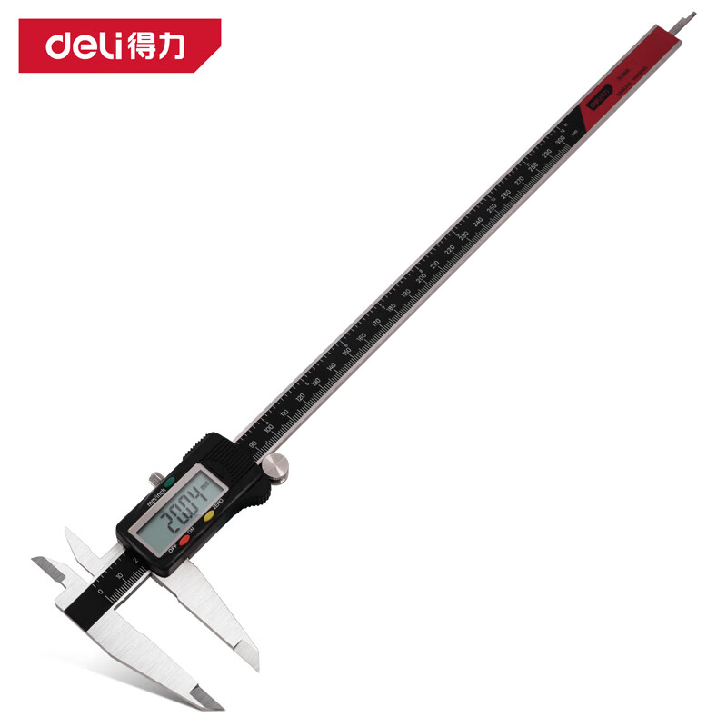 得力（deli） DL3946 高精度电子大屏数显游标卡尺 300mm塑壳表头-专业级 （单位：个）
