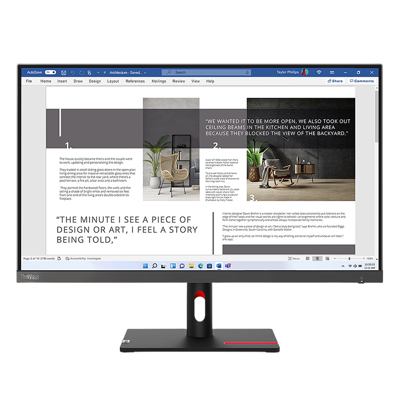 联想（Lenovo） S27i-30 FHD广视角显示器 27英寸 IPS屏幕 100Hz刷新率 （单位：台）