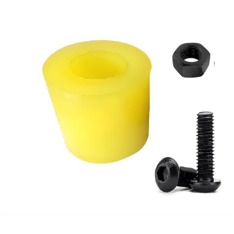 海斯迪克 24*45*45mm 聚氨酯弹性套 圆头螺栓M20*100mm 配1螺母 （单位：套）