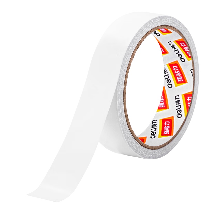 得力（deli） 30407 棉纸双面胶带 24mm*10y （单位：袋）