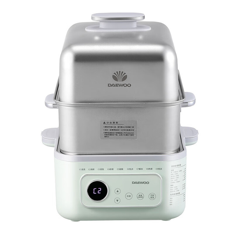 大宇（DAEWOO） DYZG-1568 电蒸锅 2.5L/12L （单位：台） 莫兰迪绿