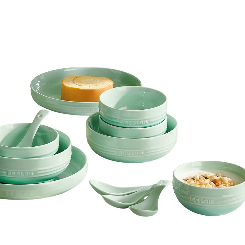德世朗（DESLON） DFS-TZ857-12A 暖阳系列陶瓷餐具套装 12件套 （单位：套）