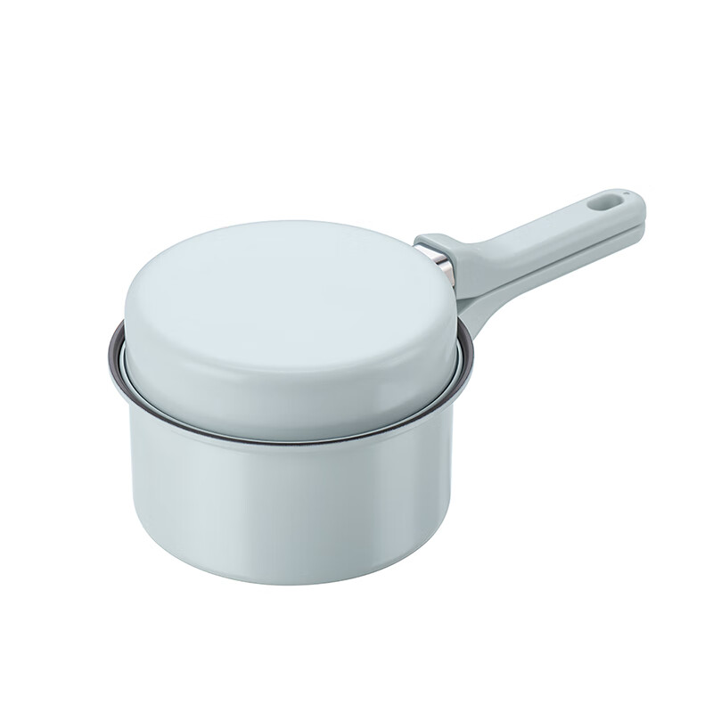 德世朗（DESLON） DFS-TZ869-BU 玲珑抗菌不粘锅套装 20cm汤锅+18cm煎锅 （单位：套） 天蓝色