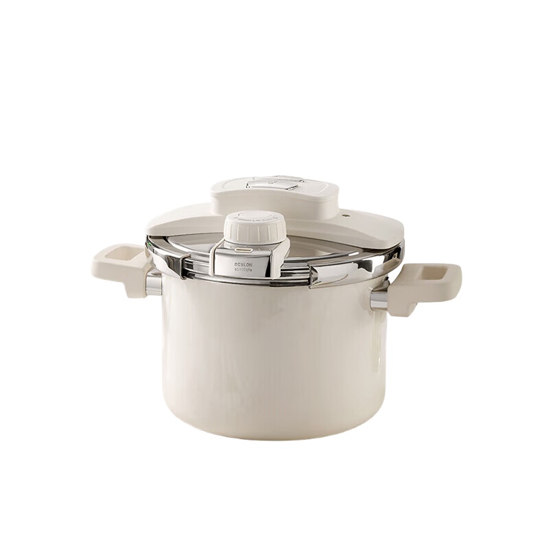 德世朗（DESLON） DFS-G845-WH 钛珐琅高压多用锅 6L （单位：个） 白色