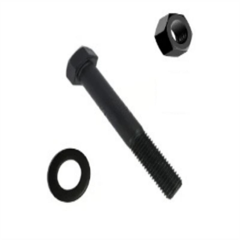 冰禹（ICEY） M24*110 外六角螺栓套件 4.8级 发黑 半牙 配1螺母1平垫 （单位：套）