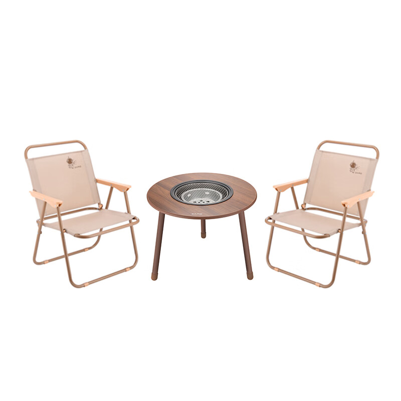 大迈 DM-9008*1+DM-2013*2 围炉煮茶烧烤桌椅套装 三件套 （单位：套） 琥珀松林