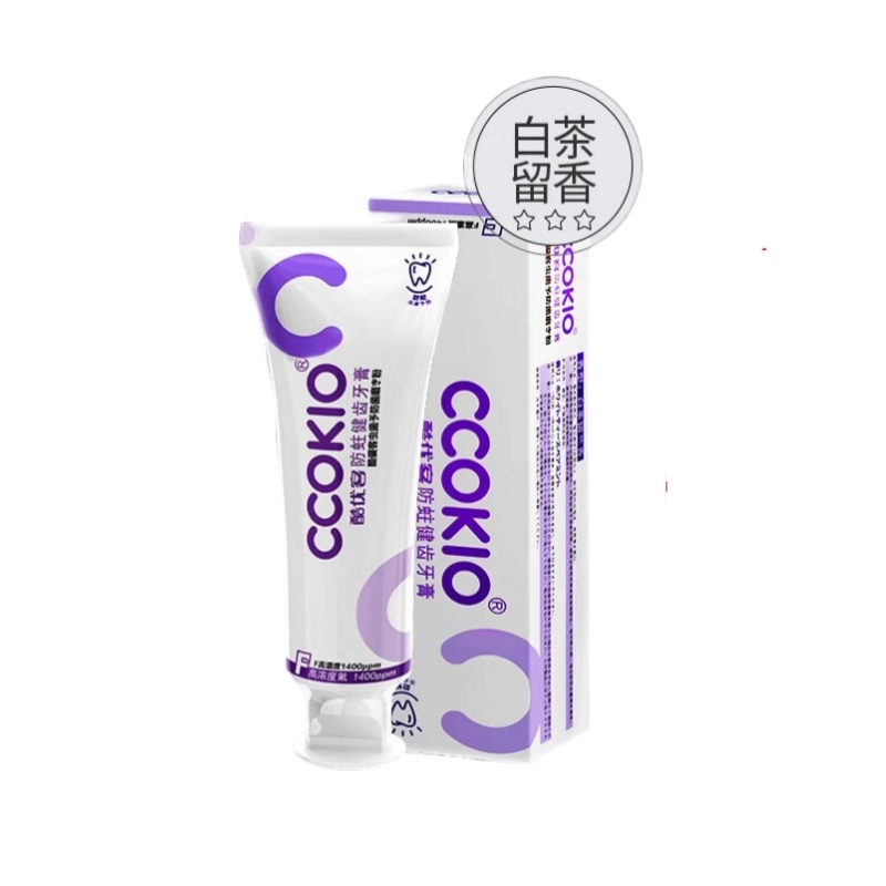 酷优客 白茶薄荷 防蛀健齿牙膏 100g （单位：支）