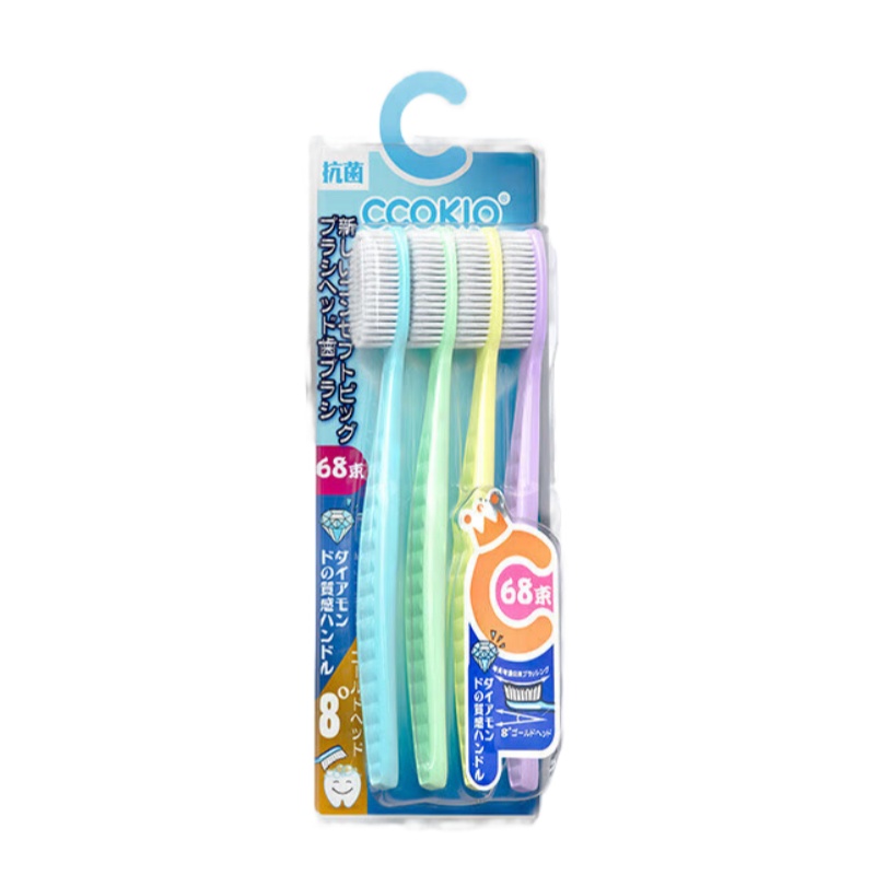 酷优客 匠心研制 68孔大刷头牙刷 4支/组 （单位：组）