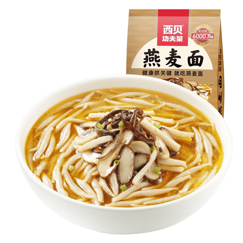 西贝 蘑菇汤燕麦鱼鱼 燕麦面 300g*5 （单位：袋） 新老包装随机发货