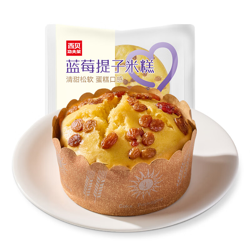 西贝 4种果干 蓝莓提子米糕 180g*5 （单位：袋）