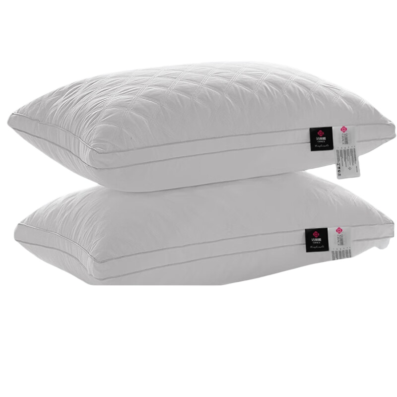 洁丽雅（Grace） JDZYCP364 羽丝绒水洗枕 46*72cm （单位：对） 白色