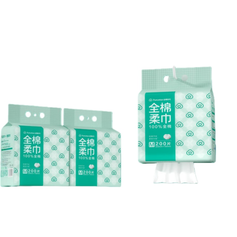全棉时代 100242216134 悬挂款棉柔巾 200片/包 3包/箱 （单位：箱）