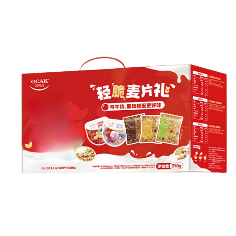 欧扎克 礼盒装 轻脆麦片礼 310g （单位：盒）