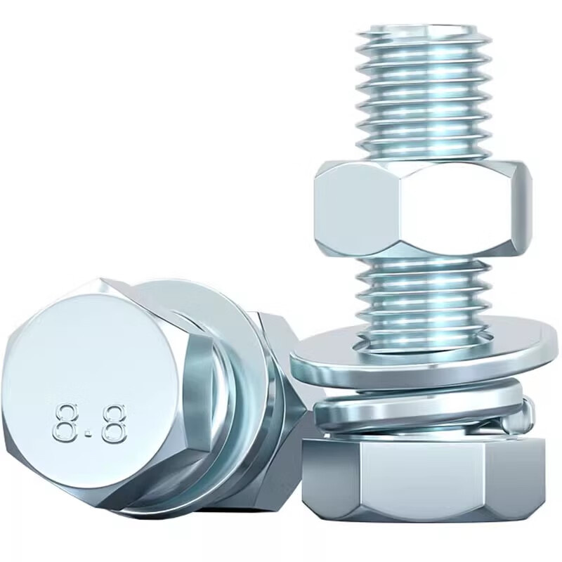 天卓五金 8.8级高强度 镀锌外六角螺栓套装 M16*80 （单位：套）