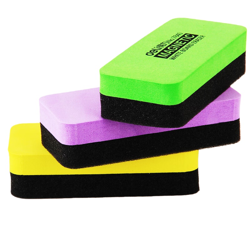 得力（deli） 7840 白板擦 110*50*30mm （单位：个） 颜色随机