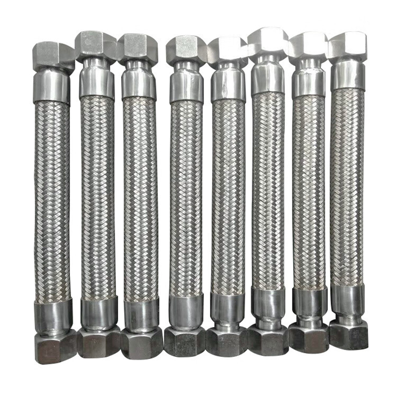 沧州汇商 304 金属波纹软管 外覆金属编织丝 PN1.6 L=700 DN15 螺纹连接 （单位：根） 50根起订