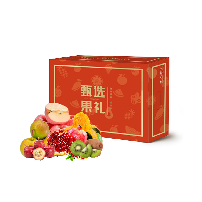 嗨果粒 秋颂瑞彩 水果礼盒 整箱重量约6.6斤 （单位：盒）