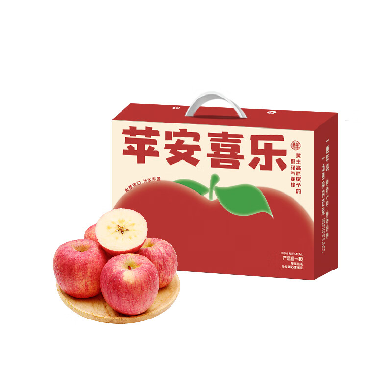 嗨果粒 精品 红富士苹果 12粒约8.5斤 （单位：盒）