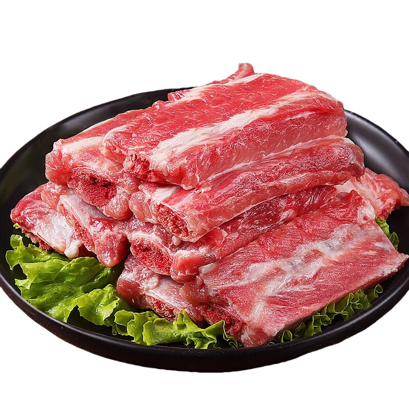 暖心驿站 原切 土猪精肋排 500g*2 （单位：盒）